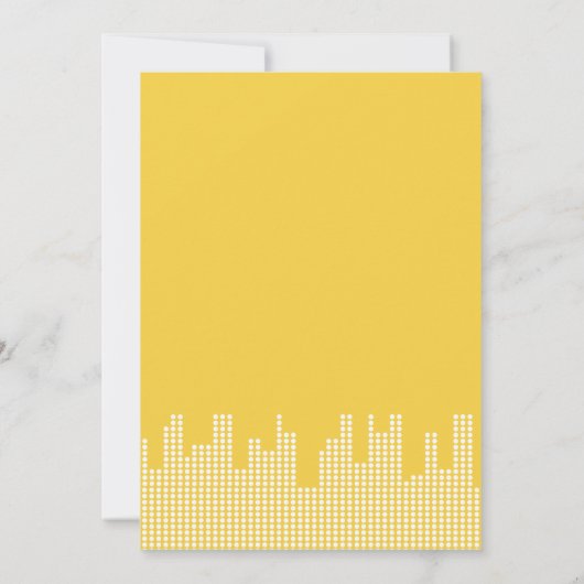 イエローゲームビデオゲームプレーヤーゲーマーボーイ誕生日 招待状 (裏面)