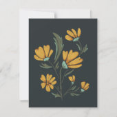 イエローコスモスフラワーシンプル美しい (正面)