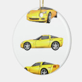 イエローコルベット: セラミックオーナメント (左)