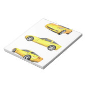 イエローコルベット： ノートパッド (回転)