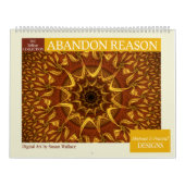 イエローコレクション抽象芸術フラクタル2026 カレンダー (カバー)