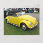 イエローコンパクトカー ポストカード (正面)