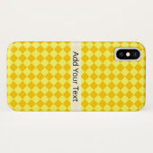 イエローコンビネーションダイヤモンドパターン(STaylor) Case-Mate iPhoneケース (裏面(横))