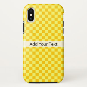 イエローコンビネーションチェッカーボード(by ShirleyTaylor) iPhone X ケース