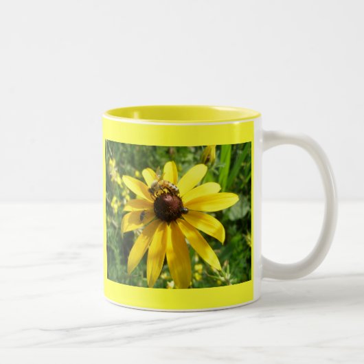 イエローコンフロアーマグ ツートーンマグカップ (右)
