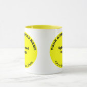 イエローコンボマグカップに丸い形状のビジネスブランド マグカップ (中央)