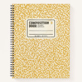イエローコンポジションノートブック ノートブック (正面)