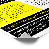 イエローゴミSkip、Skip/Dumpster会社 ポスター (角)