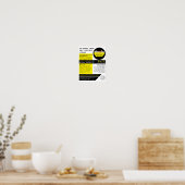 イエローゴミSkip、Skip/Dumpster会社 ポスター (キッチン)