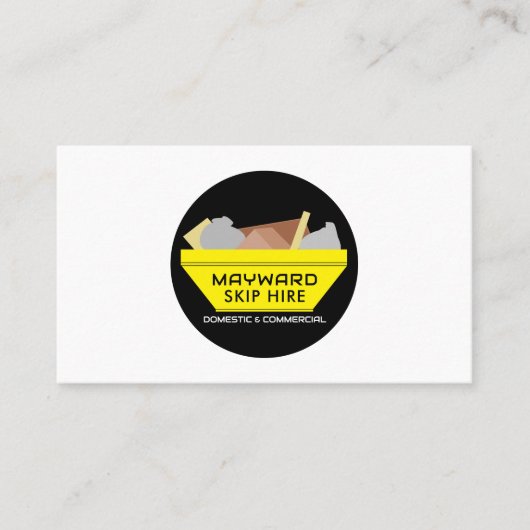 イエローゴミSkip、Skip/Dumpster会社 名刺 (正面)