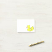 イエローゴムアヒル浴槽玩具ダッキー（アヒルちゃん）ダッキー ポストイット (デスク上)