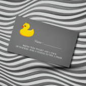 イエローゴムダッキー(アヒルちゃん) – おむつラッフル エンクロージャーカード