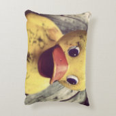 イエローゴムダッキー(アヒルちゃん)お風呂が必要! アクセントクッション (裏面(縦))