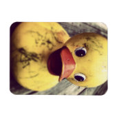 イエローゴムダッキー(アヒルちゃん)お風呂が必要! マグネット (横)