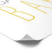 イエローゴムダッキー(アヒルちゃん)バブルバスベビーシャワー ポスター (角)