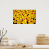 イエローゴムダッキー(アヒルちゃん)プリントポスター ポスター (キッチン)