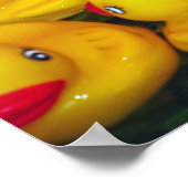 イエローゴムダッキー(アヒルちゃん)プリントポスター ポスター (角)