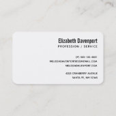 イエローゴムダッキー（アヒルちゃん）（土で覆われた） 名刺 (裏面)