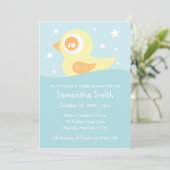 イエローゴムダッキー（アヒルちゃん）招待状 招待状 (スタンド正面)