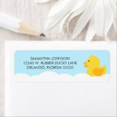 イエローゴムダッキー（アヒルちゃん）泡風呂 ラベル (インサイチュ)