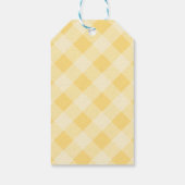 イエローゴモダンムダッキー（アヒルちゃん）ベビーシャワー ギフトタグ (裏面)