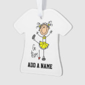 イエローゴーチームチアリーダー オーナメント (正面)