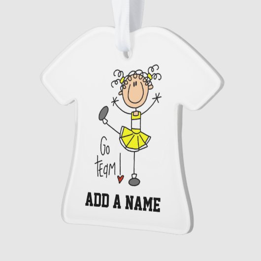 イエローゴーチームチアリーダー オーナメント (正面)