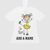 イエローゴーチームチアリーダー オーナメント (正面)