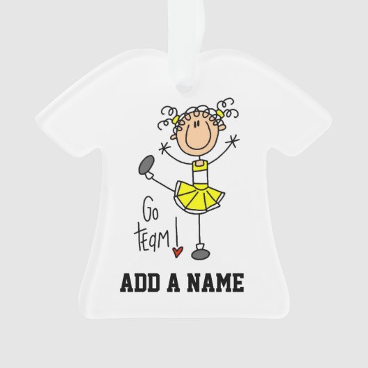 イエローゴーチームチアリーダー オーナメント (正面)