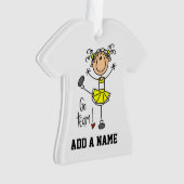 イエローゴーチームチアリーダー オーナメント (正面)