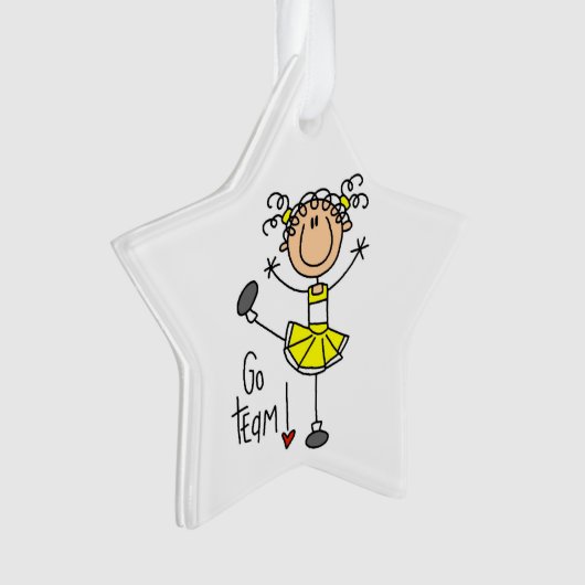 イエローゴーチームチアリーダー オーナメント (正面)