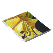 イエローゴールデンスプレンダーリリーオリジナルアート ノートパッド (アングル)