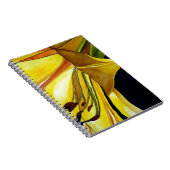 イエローゴールデンスプレンダーリリーオリジナルアート ノートブック (右側)