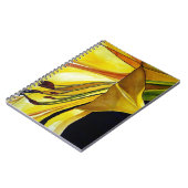 イエローゴールデンスプレンダーリリーオリジナルアート ノートブック (左側)