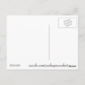 イエローゴールデンスプレンダーリリーオリジナルアート ポストカード (裏面)