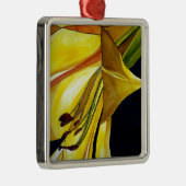 イエローゴールデンスプレンダーリリーオリジナルアート メタルオーナメント (右)