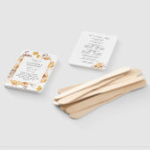 イエローゴールデンフローラ結婚式 プログラムハンドファン ハンドファン (組立なし)