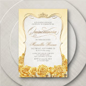 イエローゴールドのキンセアニエラ 招待状