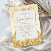 イエローゴールドのキンセアニエラ 招待状