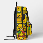 イエローサイバーパンク プリントバックパック (左)