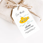 イエローサブマリン子供の誕生日サンキューラベル ギフトタグ