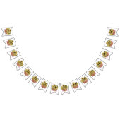 イエローサボスフラワー50と素晴らしい誕生日 バンティングフラッグ (全)