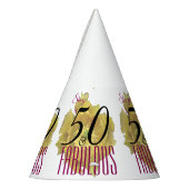 イエローサボスフラワー50と素晴らしい誕生日 パーティーハット (左)