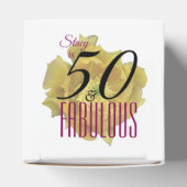 イエローサボスフラワー50と素晴らしい誕生日 フェイバーボックス (上部)