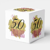 イエローサボスフラワー50と素晴らしい誕生日 フェイバーボックス (裏面サイド)