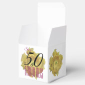 イエローサボスフラワー50と素晴らしい誕生日 フェイバーボックス (オープン)