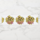 イエローサボスフラワー50と素晴らしい誕生日 ペットボトルラベル (シングルラベル)