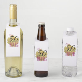 イエローサボスフラワー50と素晴らしい誕生日 ボトルネックタグ