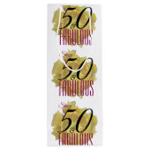 イエローサボスフラワー50と素晴らしい誕生日 ワインギフトバッグ (裏面)