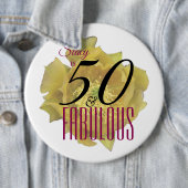 イエローサボスフラワー50と素晴らしい誕生日 缶バッジ (インサイチュ)